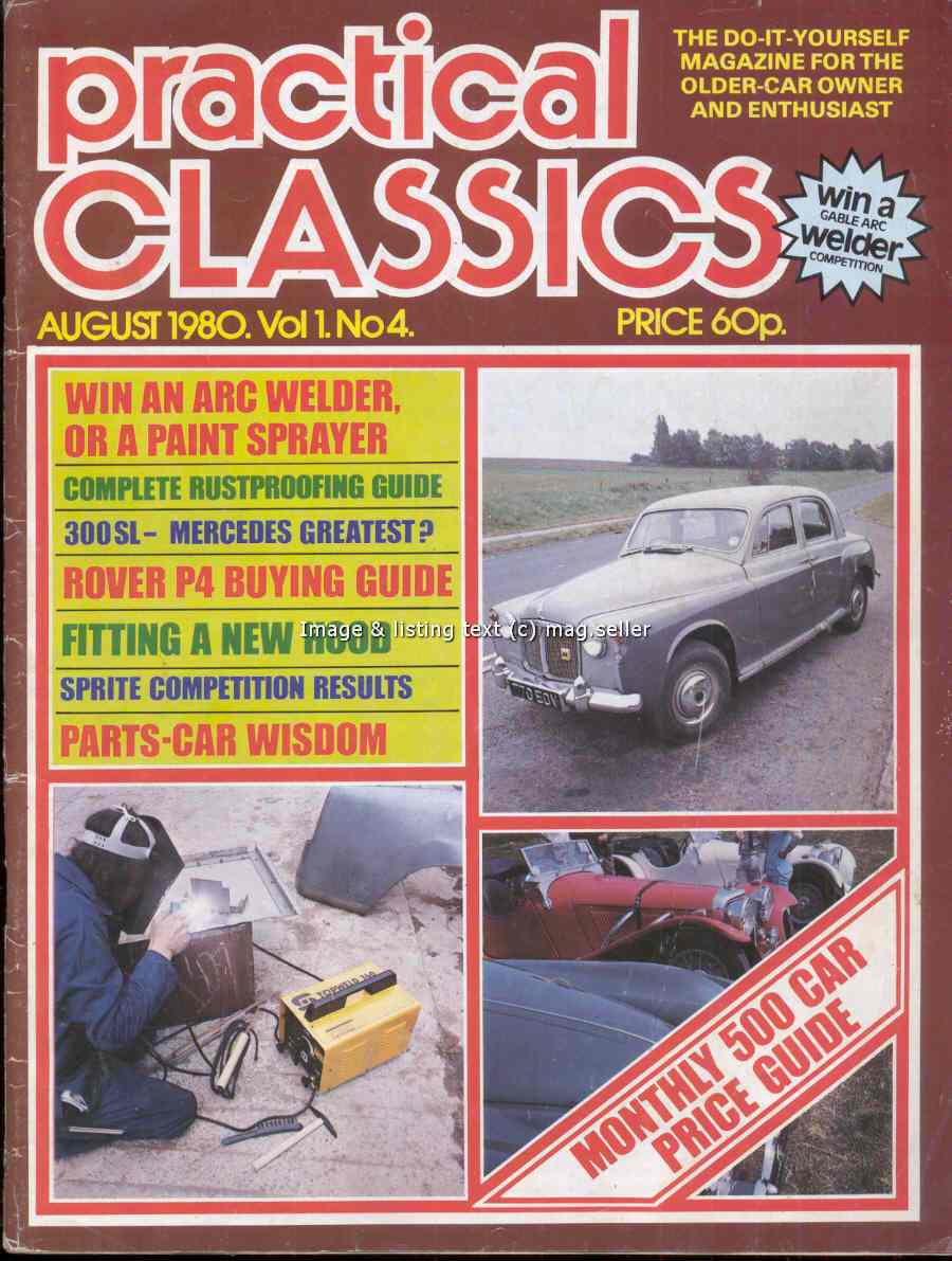 Practical Classics August 1980 Rover P4 Mercedes 300SL eBay UK